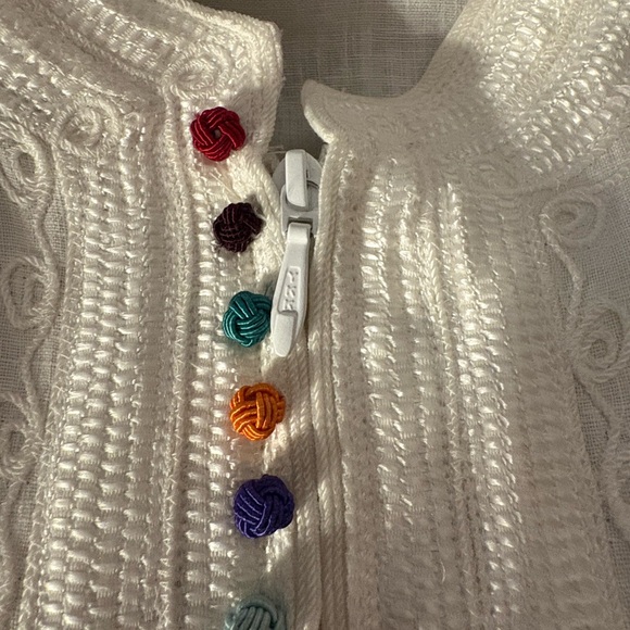 Soft Surroundings Cream Tunic with Colorful Accents - Picture 1 of 6